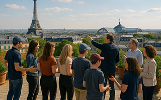 Conférence sur les toits de Paris